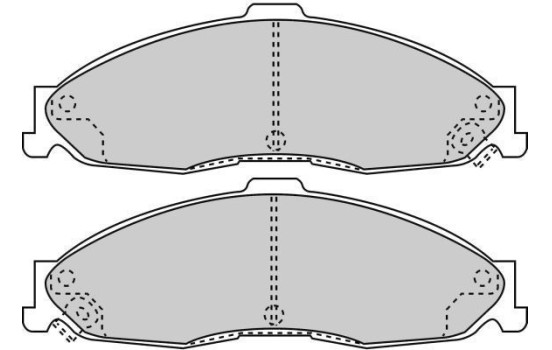 Bromsbeläggssats, skivbroms 38749 ABS, bild 2