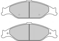 Bromsbeläggssats, skivbroms 38804 ABS