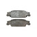 Bromsbeläggssats, skivbroms 38922 ABS, miniatyr 2