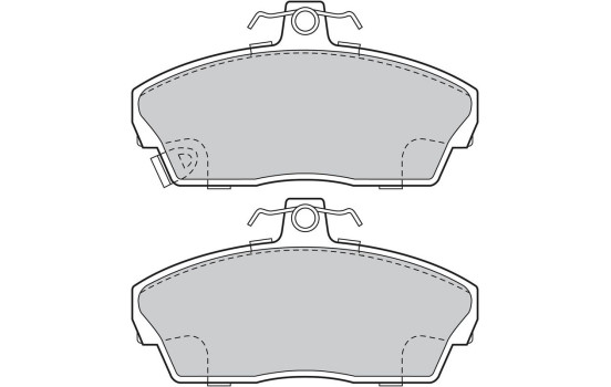 Bromsbeläggssats, skivbroms 598512 Valeo, bild 2