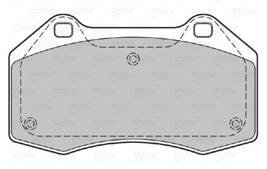 Bromsbeläggssats, skivbroms 598861 Valeo