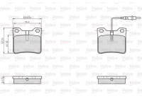 Bromsbeläggssats, skivbroms 872279 Valeo