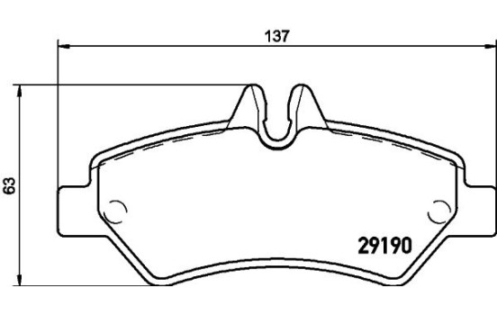 Bromsbeläggssats, skivbroms 8DB 355 005-351 Hella, bild 4