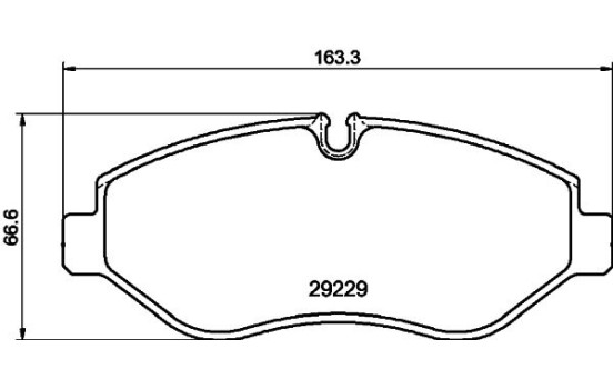 Bromsbeläggssats, skivbroms 8DB 355 005-511 Hella, bild 4