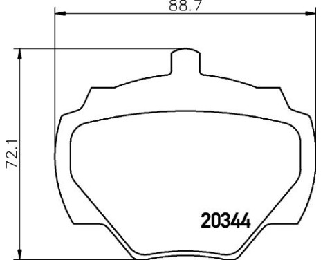 Bromsbeläggssats, skivbroms 8DB 355 005-791 Hella, bild 4