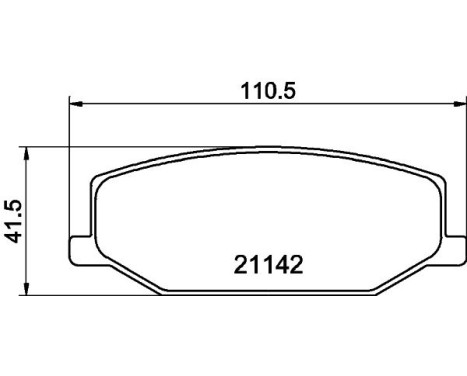 Bromsbeläggssats, skivbroms 8DB 355 006-161 Hella, bild 4
