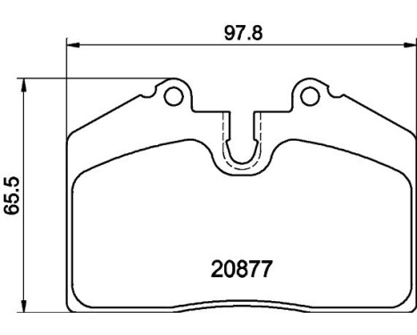 Bromsbeläggssats, skivbroms 8DB 355 006-351 Hella, bild 4