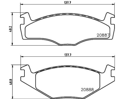 Bromsbeläggssats, skivbroms 8DB 355 006-381 Hella, bild 4