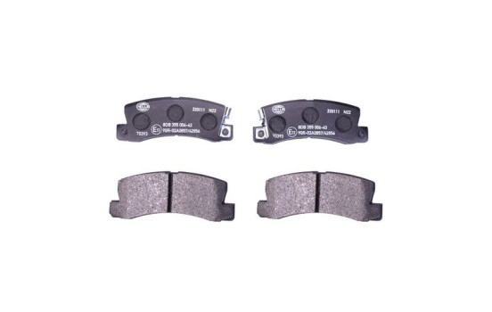 Bromsbeläggssats, skivbroms 8DB 355 006-431 Hella