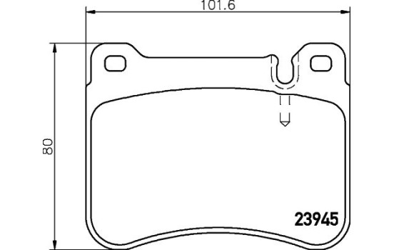 Bromsbeläggssats, skivbroms 8DB 355 006-541 Hella, bild 4