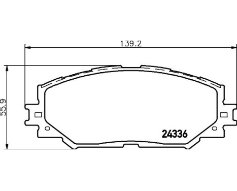 Bromsbeläggssats, skivbroms 8DB 355 006-861 Hella, bild 4