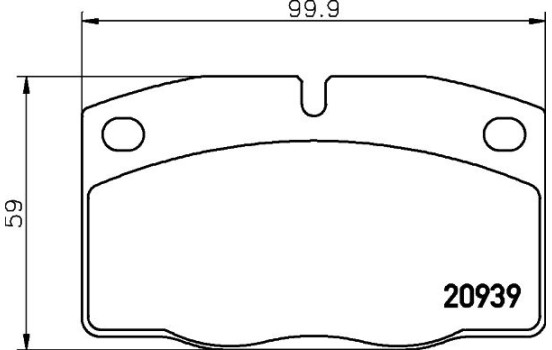 Bromsbeläggssats, skivbroms 8DB 355 007-251 Hella, bild 4