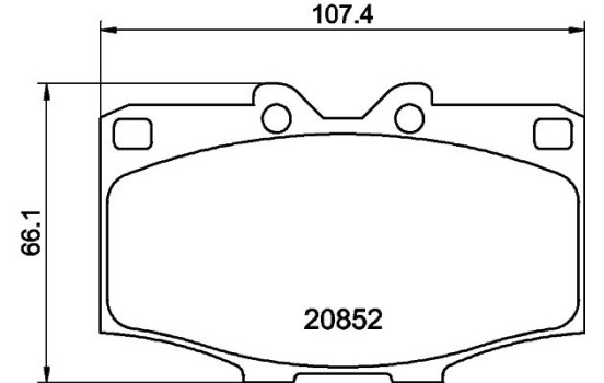Bromsbeläggssats, skivbroms 8DB 355 007-301 Hella, bild 4