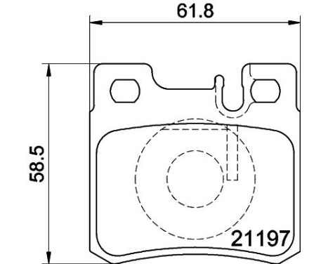 Bromsbeläggssats, skivbroms 8DB 355 007-361 Hella, bild 4