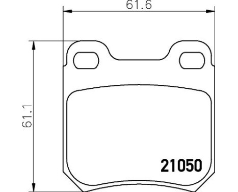 Bromsbeläggssats, skivbroms 8DB 355 007-381 Hella, bild 4
