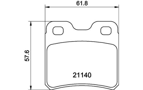 Bromsbeläggssats, skivbroms 8DB 355 007-451 Hella, bild 4