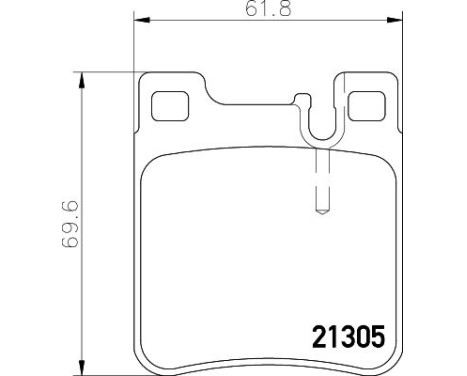 Bromsbeläggssats, skivbroms 8DB 355 007-581 Hella, bild 4