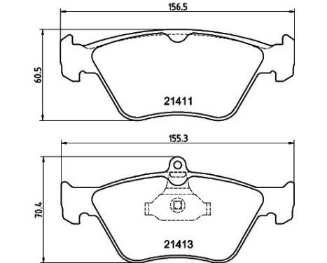 Bromsbeläggssats, skivbroms 8DB 355 007-731 Hella, bild 4