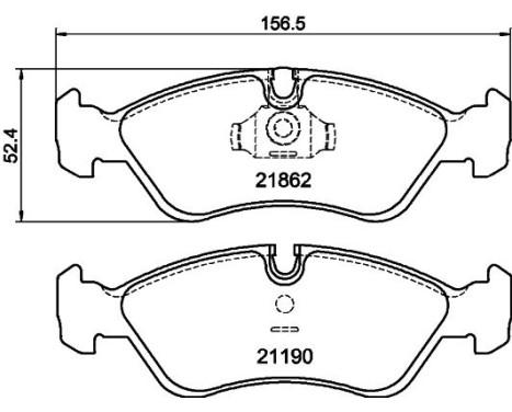 Bromsbeläggssats, skivbroms 8DB 355 007-761 Hella, bild 4