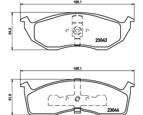 Bromsbeläggssats, skivbroms 8DB 355 007-941 Hella, bild 4