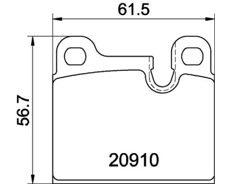 Bromsbeläggssats, skivbroms 8DB 355 008-111 Hella, bild 4
