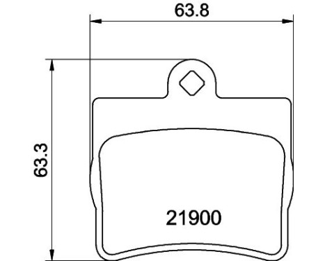 Bromsbeläggssats, skivbroms 8DB 355 008-311 Hella, bild 4