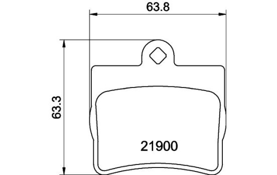 Bromsbeläggssats, skivbroms 8DB 355 008-311 Hella, bild 4