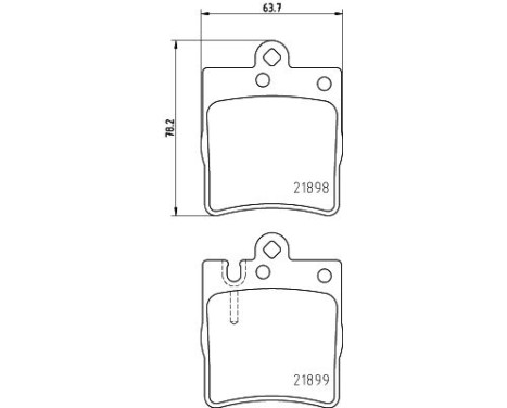 Bromsbeläggssats, skivbroms 8DB 355 008-451 Hella, bild 4