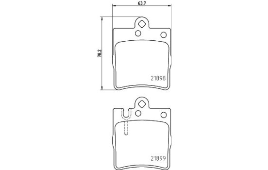 Bromsbeläggssats, skivbroms 8DB 355 008-451 Hella, bild 4