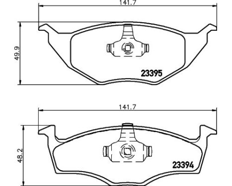 Bromsbeläggssats, skivbroms 8DB 355 008-481 Hella, bild 4