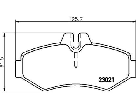 Bromsbeläggssats, skivbroms 8DB 355 008-651 Hella, bild 4