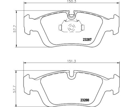 Bromsbeläggssats, skivbroms 8DB 355 008-741 Hella, bild 4