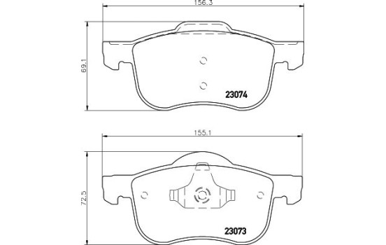 Bromsbeläggssats, skivbroms 8DB 355 008-851 Hella, bild 4