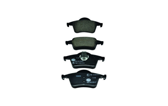 Bromsbeläggssats, skivbroms 8DB 355 008-871 Hella