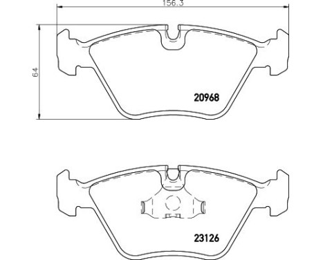 Bromsbeläggssats, skivbroms 8DB 355 008-971 Hella, bild 4