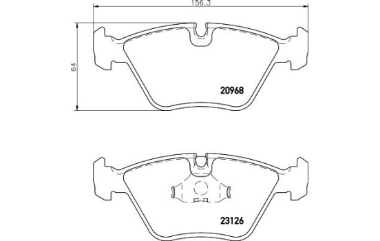 Bromsbeläggssats, skivbroms 8DB 355 008-971 Hella, bild 4