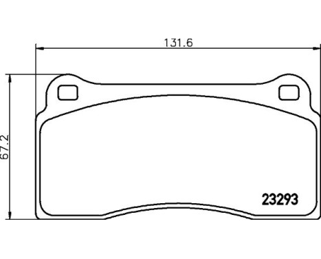 Bromsbeläggssats, skivbroms 8DB 355 008-981 Hella, bild 4