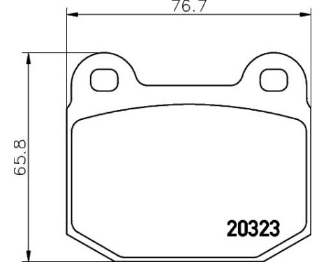 Bromsbeläggssats, skivbroms 8DB 355 009-061 Hella, bild 7