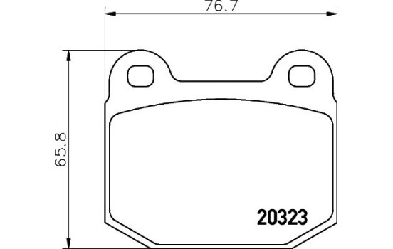 Bromsbeläggssats, skivbroms 8DB 355 009-061 Hella, bild 7