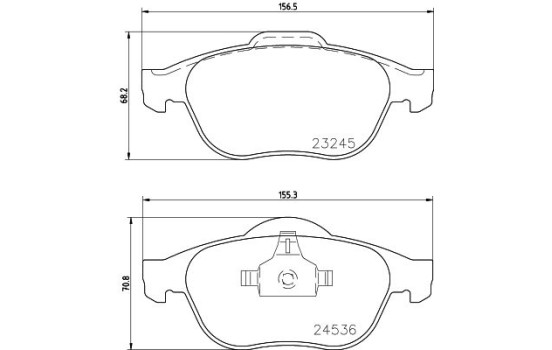 Bromsbeläggssats, skivbroms 8DB 355 009-101 Hella, bild 4