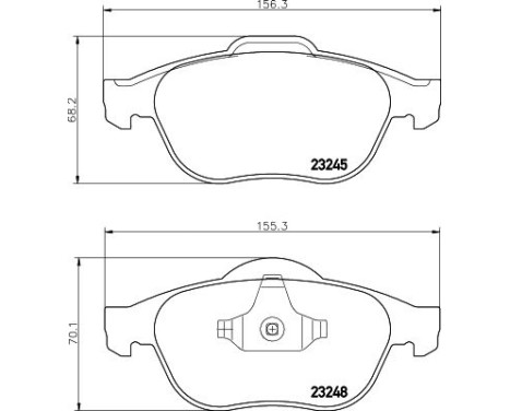 Bromsbeläggssats, skivbroms 8DB 355 009-111 Hella