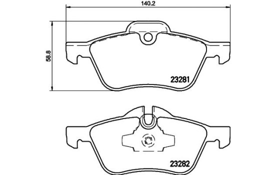 Bromsbeläggssats, skivbroms 8DB 355 009-171 Hella, bild 4