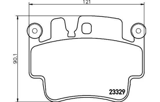 Bromsbeläggssats, skivbroms 8DB 355 009-281 Hella, bild 4