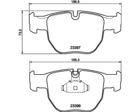 Bromsbeläggssats, skivbroms 8DB 355 009-301 Hella, bild 4