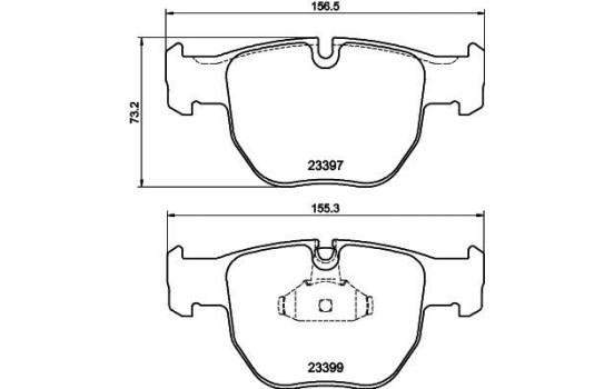 Bromsbeläggssats, skivbroms 8DB 355 009-301 Hella, bild 4
