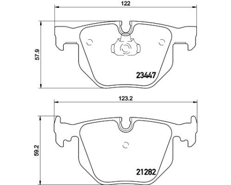 Bromsbeläggssats, skivbroms 8DB 355 009-331 Hella, bild 4