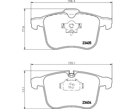 Bromsbeläggssats, skivbroms 8DB 355 009-431 Hella, bild 4