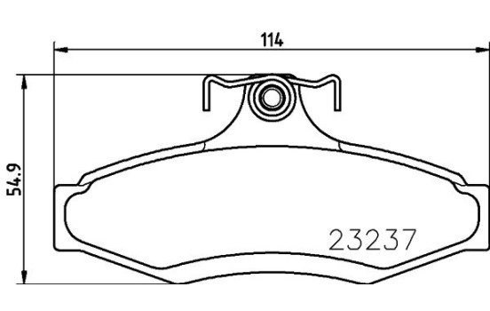 Bromsbeläggssats, skivbroms 8DB 355 009-491 Hella, bild 4