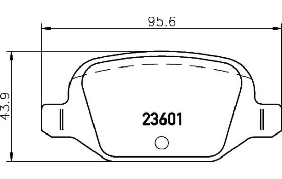 Bromsbeläggssats, skivbroms 8DB 355 009-551 Hella, bild 4