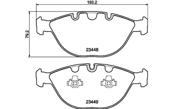 Bromsbeläggssats, skivbroms 8DB 355 009-921 Hella, bild 4
